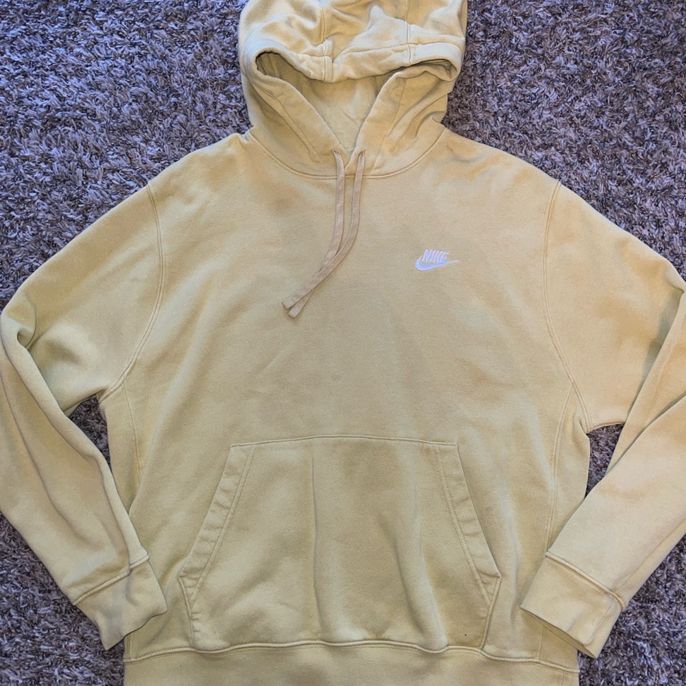 Nike Men's Yellowish gold Hoodie Sweater